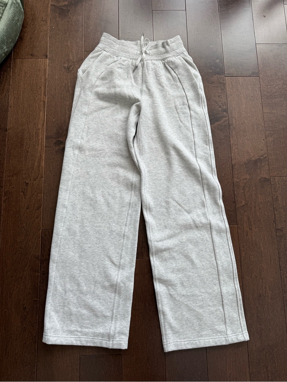 lululemon athletica scuba Light Gray Wide-Leg Sweatpants